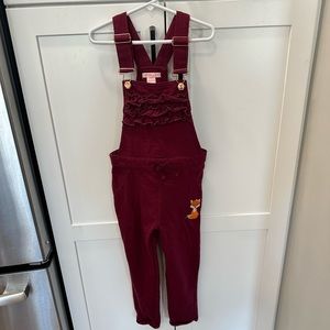 Maroon overalls